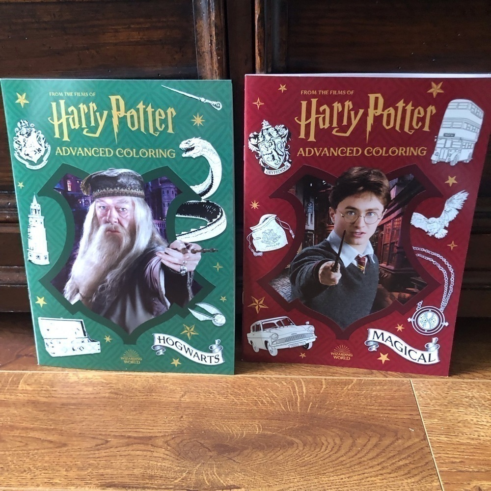 Harry Potter set of 2 Advanced Coloring book, Hogwarts, Magical